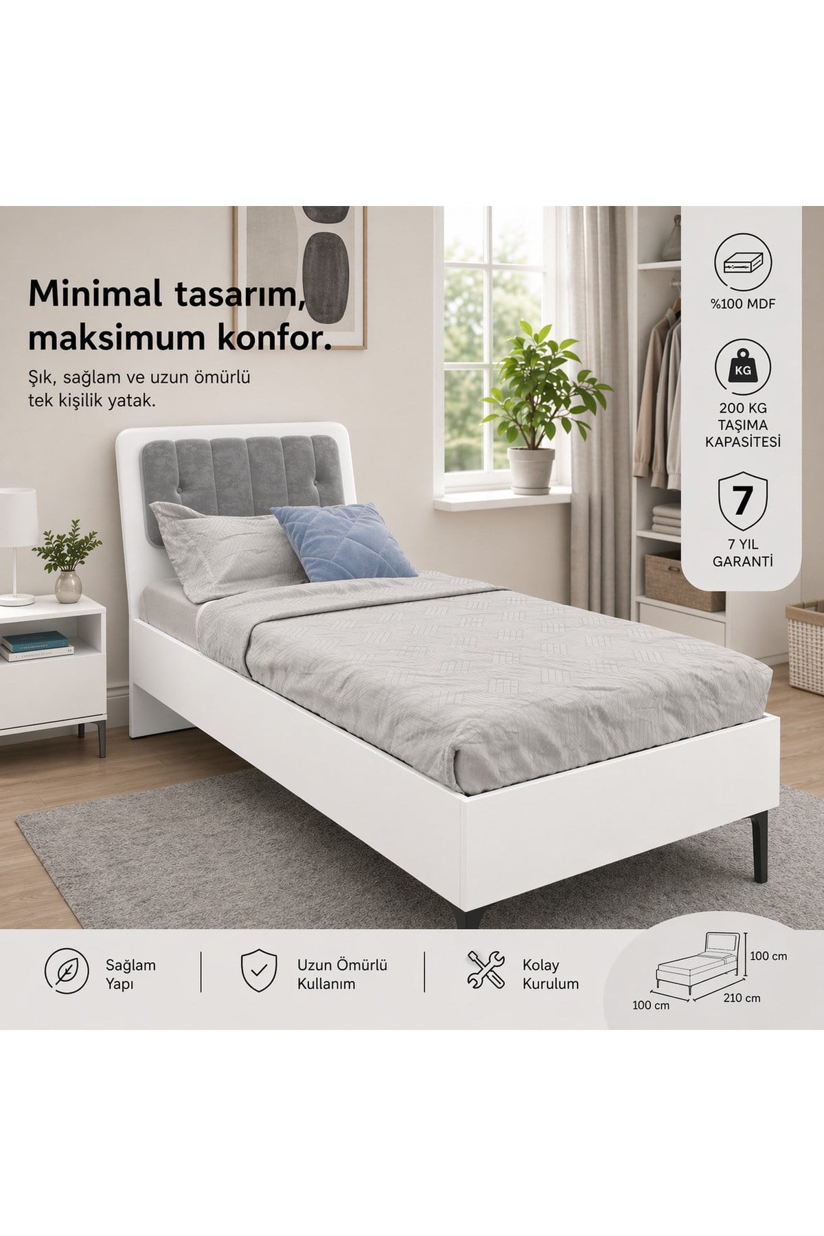 Trio White Karyola(%100mdf)