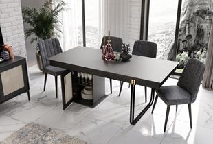 TRİO BLACK YEMEK MASASI
