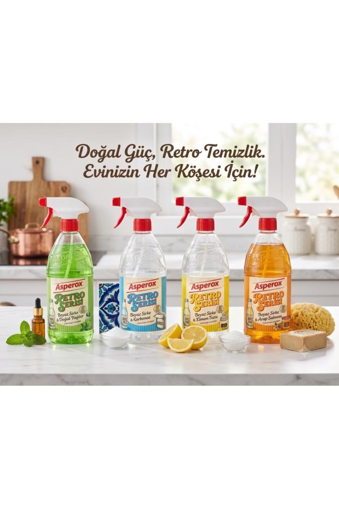 ASPEROX RETRO SERİSİ 1000ML 4LÜ SET