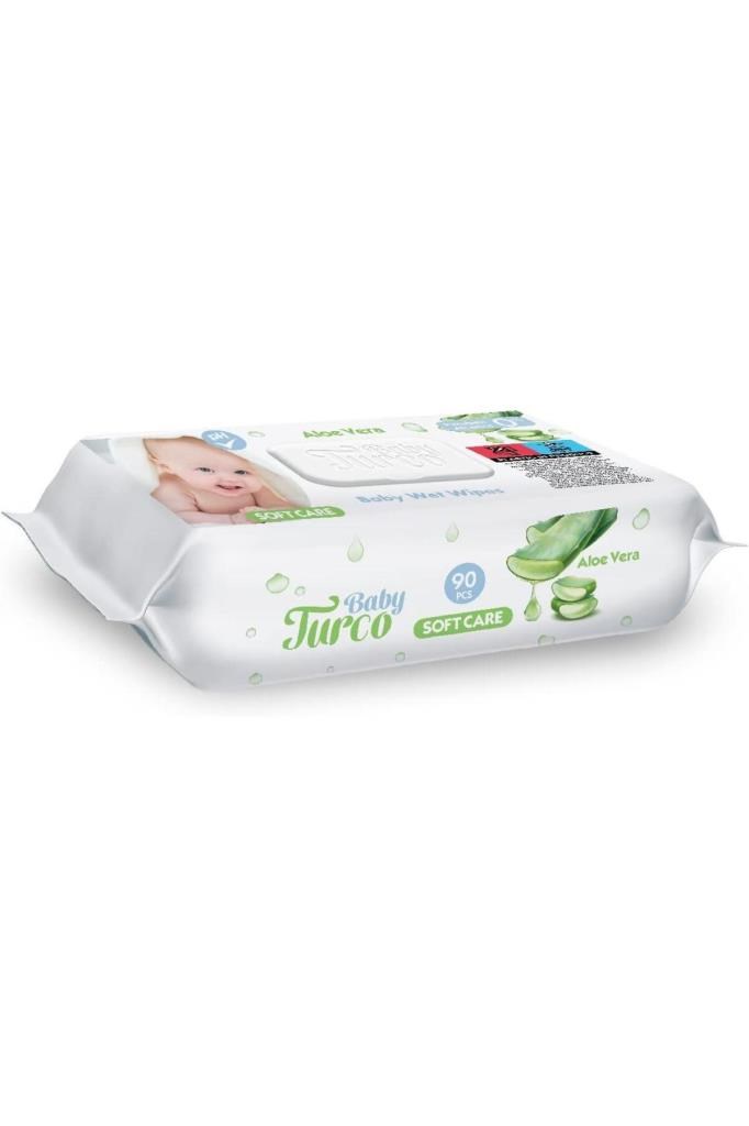 Baby Turco Aloe Veralı Kapaklı Soft Islak Mendil 90 Lı