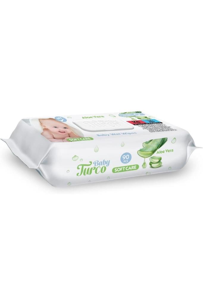 Baby Turco Aloe Veralı Kapaklı Soft Islak Mendil 90 Lı