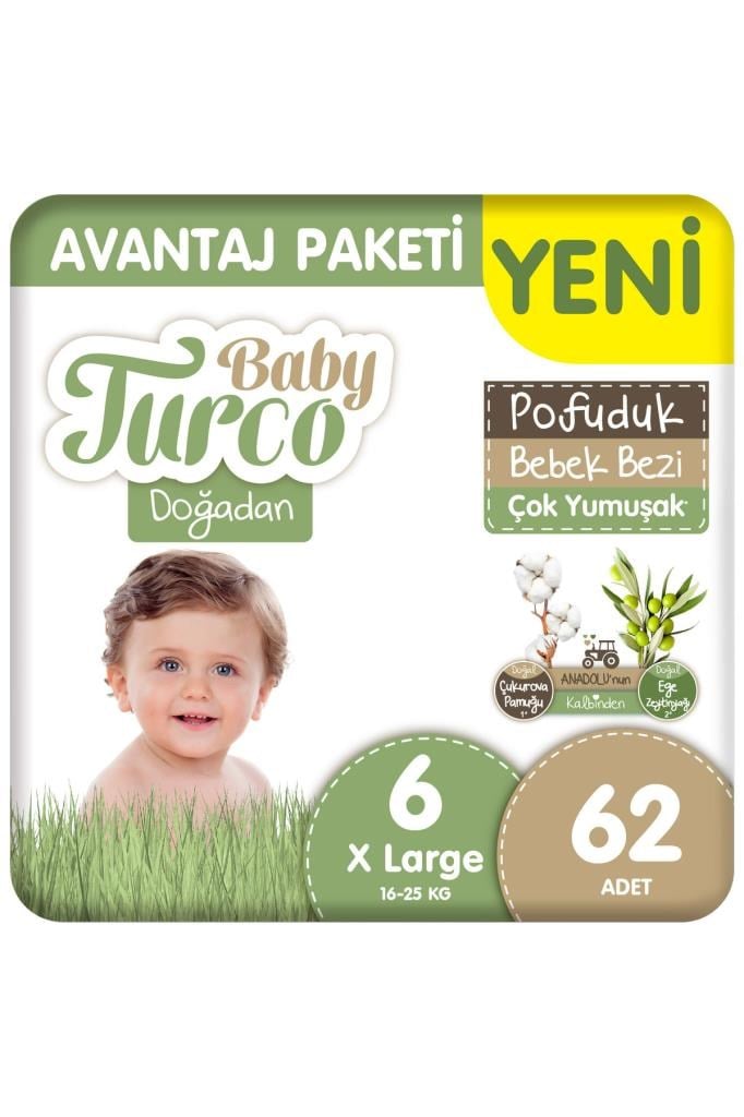 Baby Turco Doğ.Avantaj Bebek Bez No:6 62 Li 1475