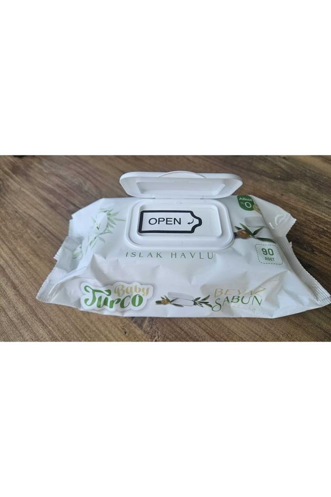 Baby Turco Islak Havlu Beyaz Sabun 90 Lı