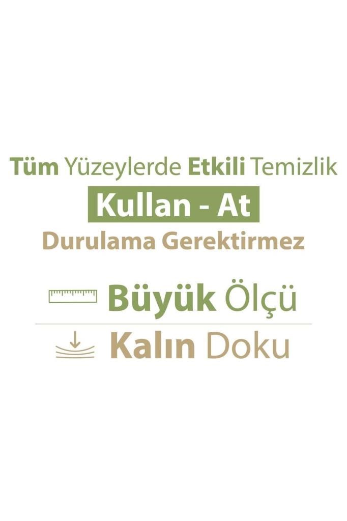 Baby Turco Turco Doğadan Pratik Yüzey Temizlik Havlusu 100 Yaprak Yeşil Sabun/Yeşil Çam (6 Lı Set) 600 Yaprak