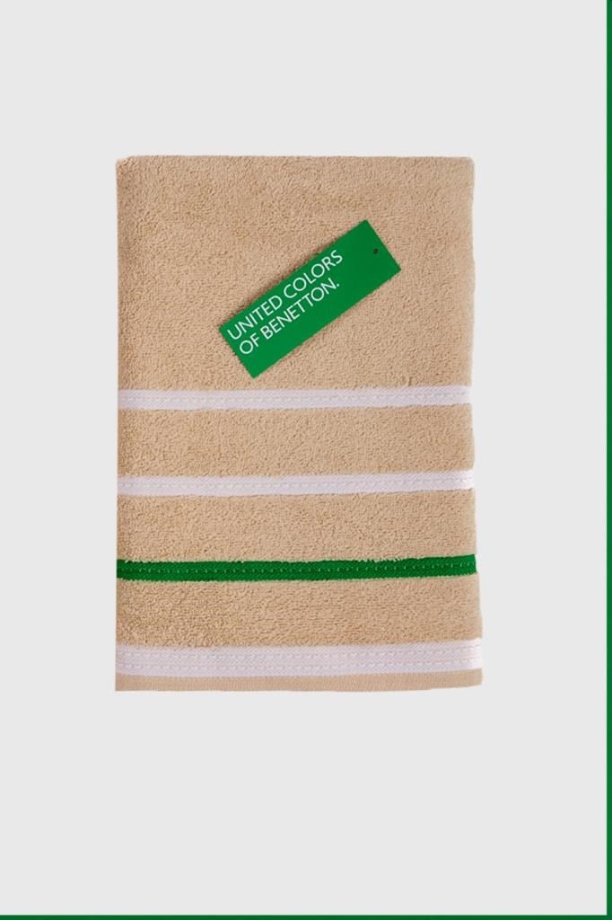 Benetton Home Banyo Havlu El Yüz Vücut Bej %100 Pamuk 3 Lü Set 70x140 cm 50x90 cm 30x50 cm