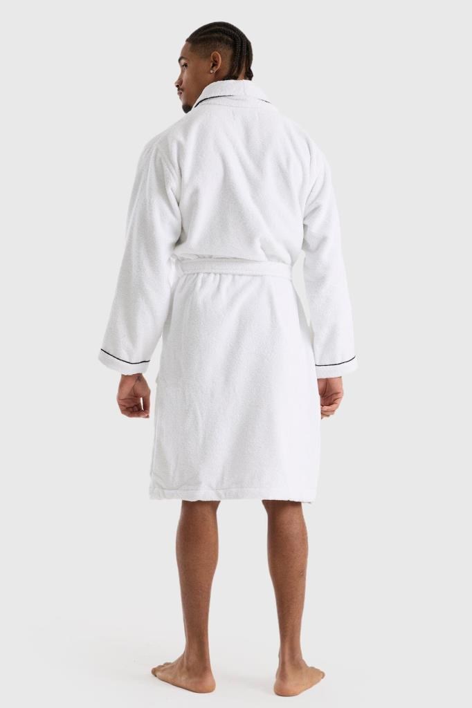 Benetton Home Bornoz Erkek Kadın Unisex Beyaz %100 pamuk