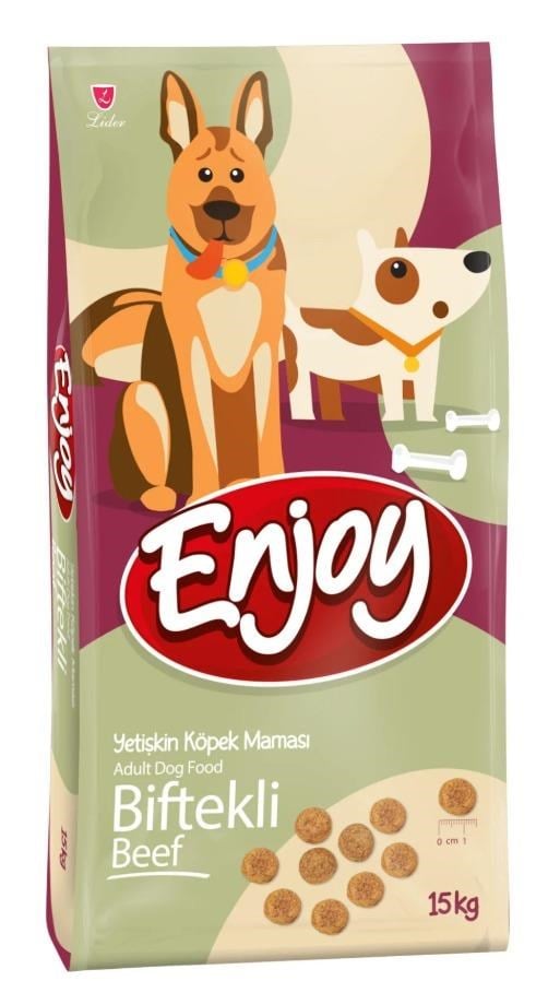 Enjoy Biftekli Yetişkin Köpek Maması 15 Kg