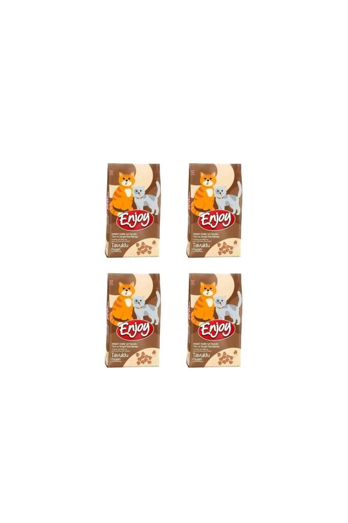 Enjoy Tavuk Etli Kedi Maması 1 kg x 4 Adet