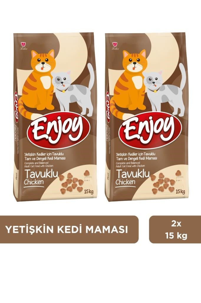 Enjoy Tavuklu Yetişkin Kedi Maması 15 Kg