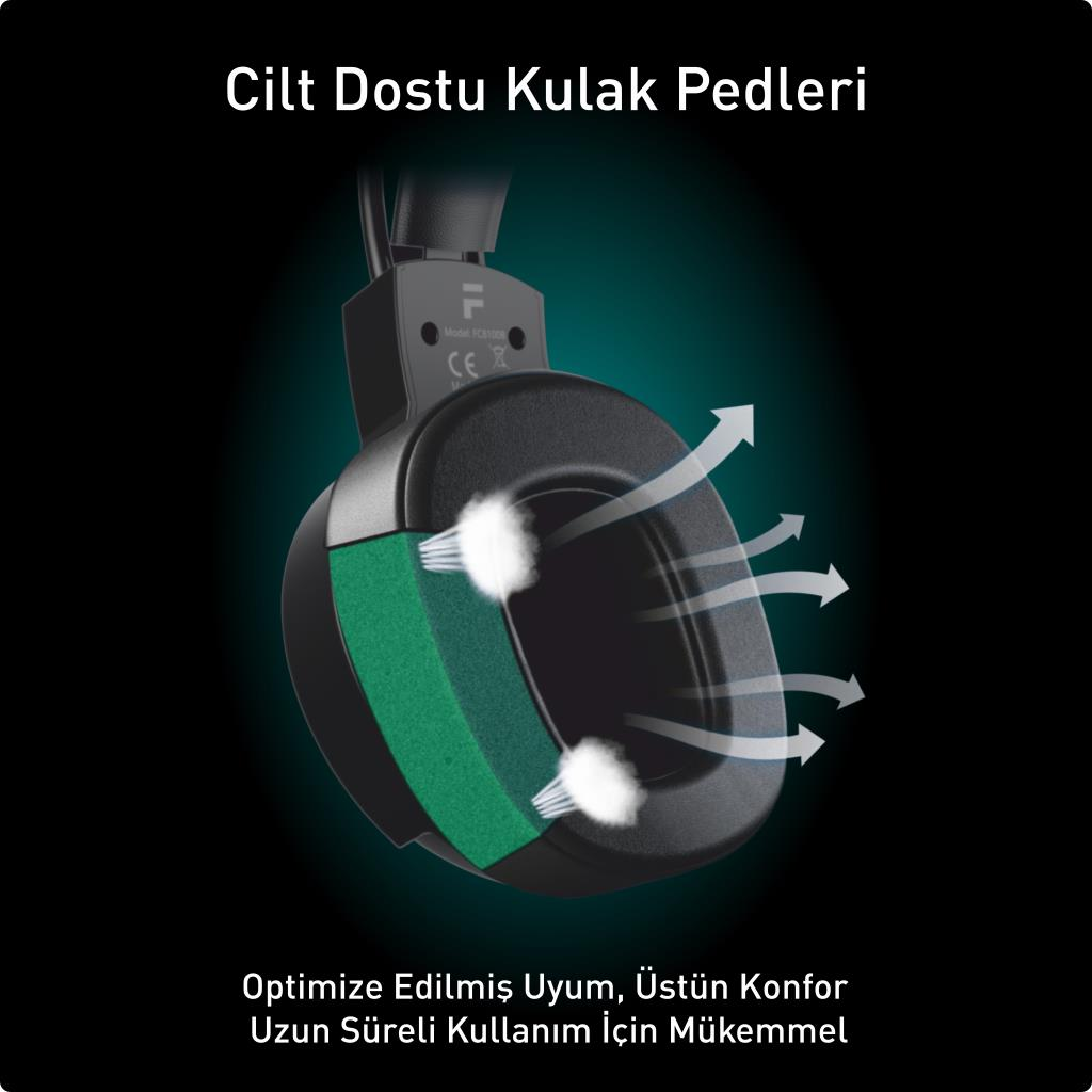 Fashcolle 7.1 Virtual Surround Rgb Profesyonel Oyuncu Kulaklığı (FC8100B)
