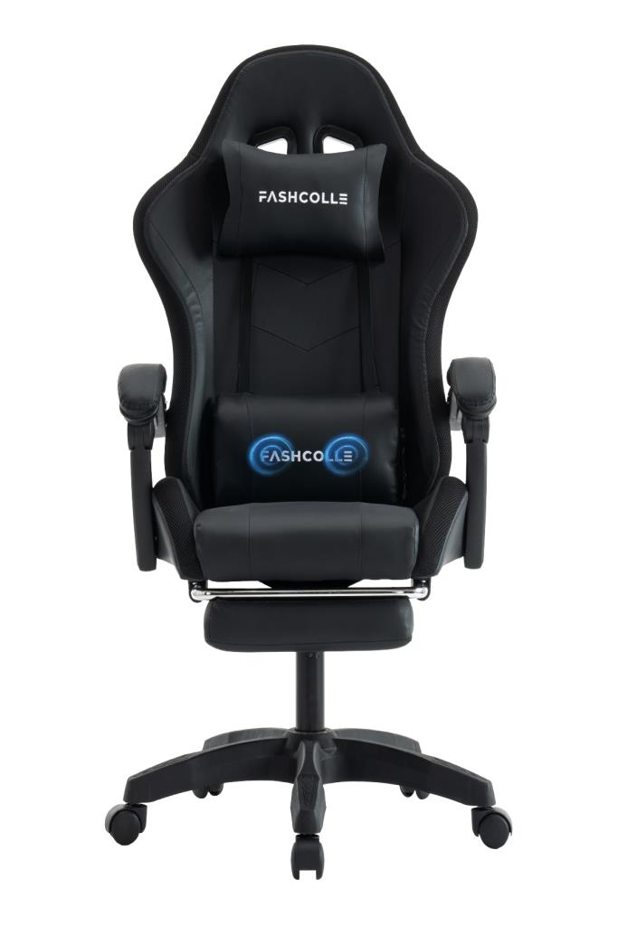 Fashcolle Black Star Işıklı - Masaj Özellikli Oyuncu Koltuğu Black