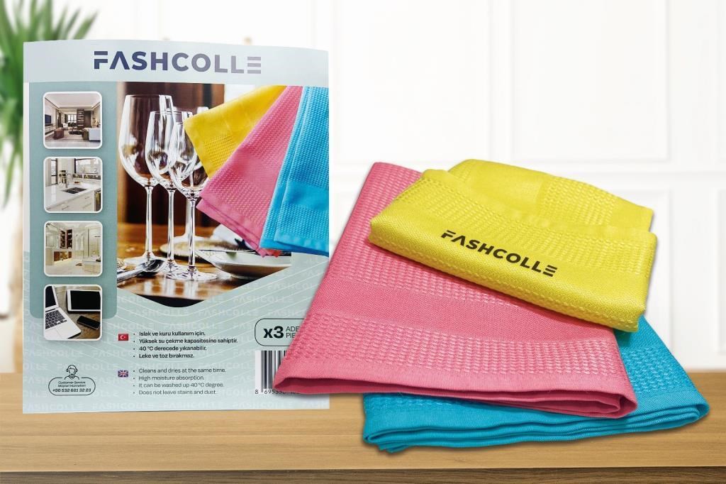 Fashcolle Mikrofiber Temizlik Bezi 3 Al 2 Öde