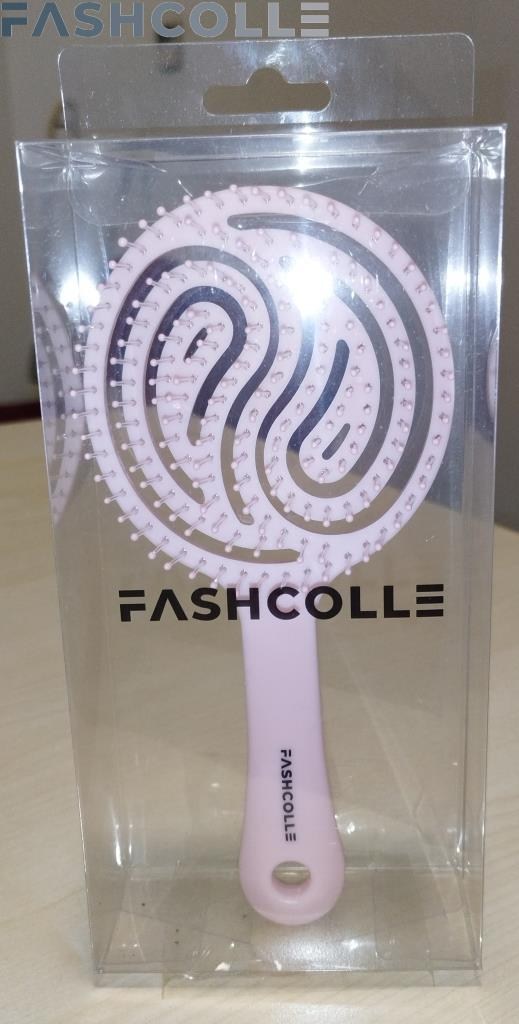 Fashcolle Pembe Üç Boyutlu Oval Saç Fırçası