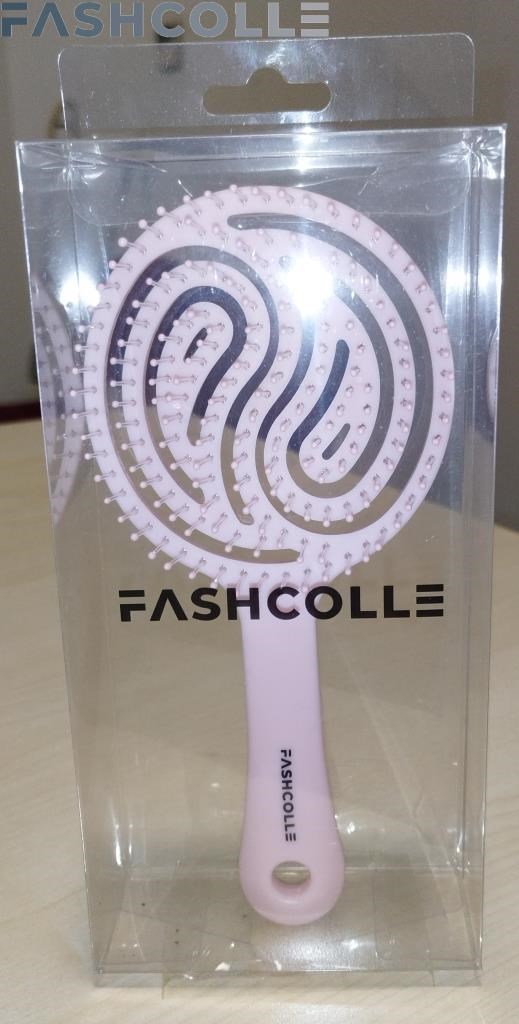Fashcolle Pembe Üç Boyutlu Oval Saç Fırçası