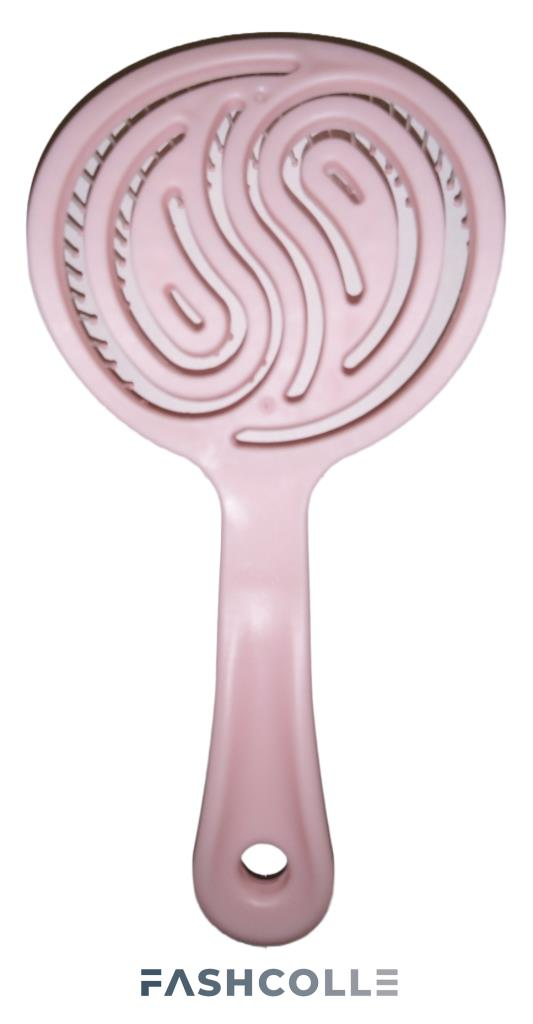 Fashcolle Pembe Üç Boyutlu Oval Saç Fırçası