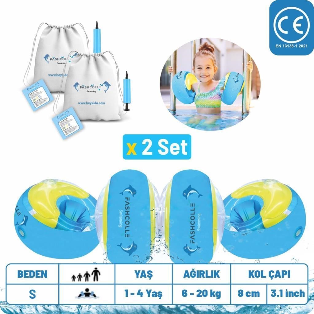 Fashcolle Small Beden Şişme Deniz Kolluğu 1-4 Yaş x 2 Adet