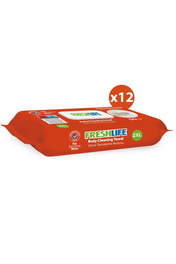 Freshlife Vücut Temizleme Havlusu 12x50 (600 Yaprak)