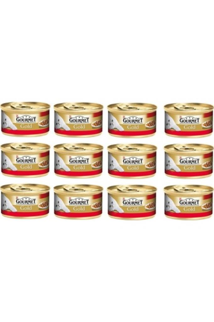 Gourmet Gold Gourmet Purina Sığır ve Parça Etli Yaş Kedi Maması 85 gr x 12 Adet CK551089