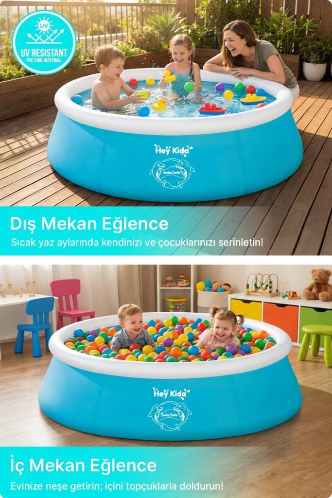 Heykida Swim Safe Hızlı Kurulum Havuzu 183x51cm