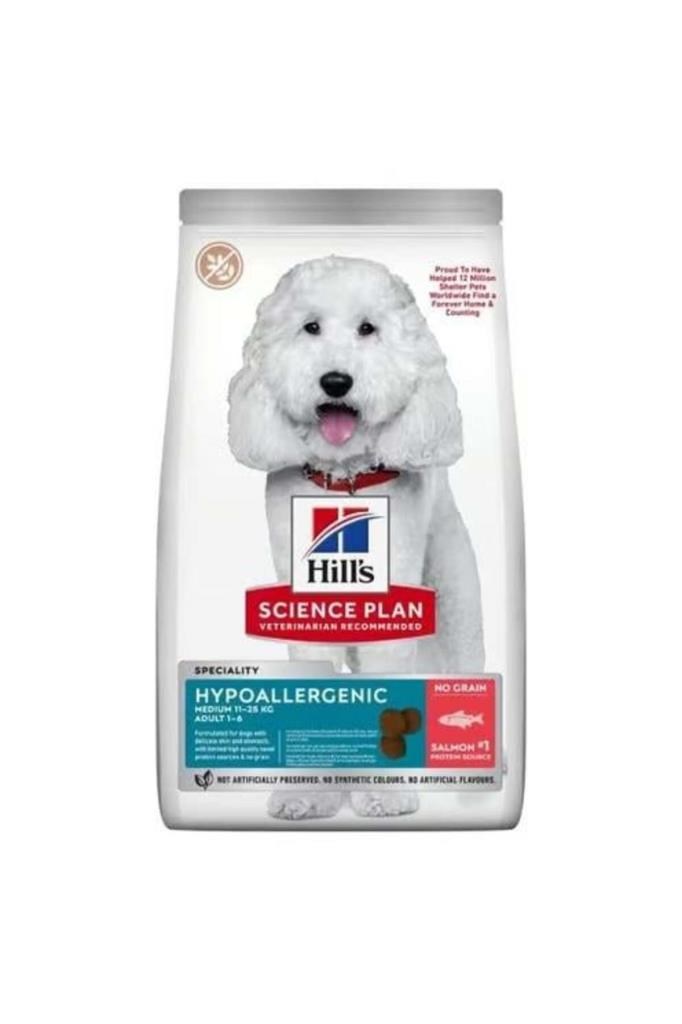 Hill's SP Hipoalerjenik Somonlu Orta Irk Yetişkin Köpek Maması 10+2 KG