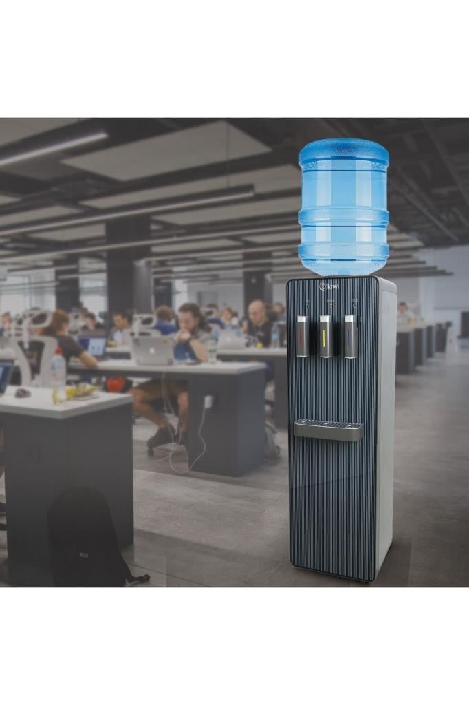 Kiwi Kwp-8556 Paslanmaz Çelik Depolu Su Sebili - Sıcak, Soğuk, Ilık 