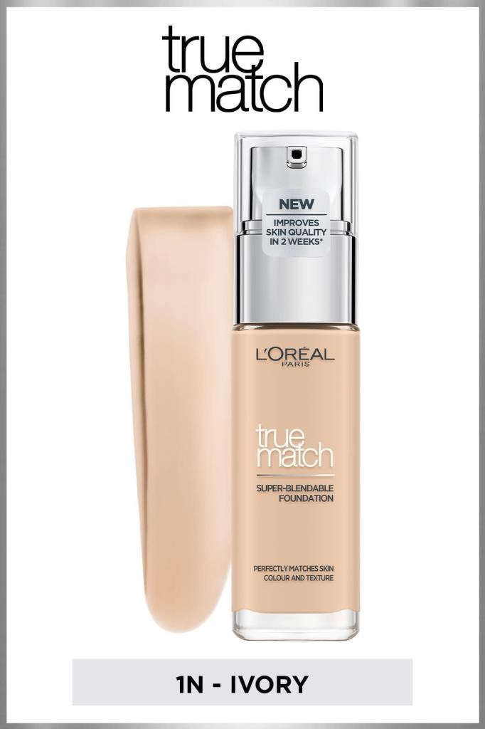 LOreal Paris True Match Bakım Yapan Fondöten 1N IVORY