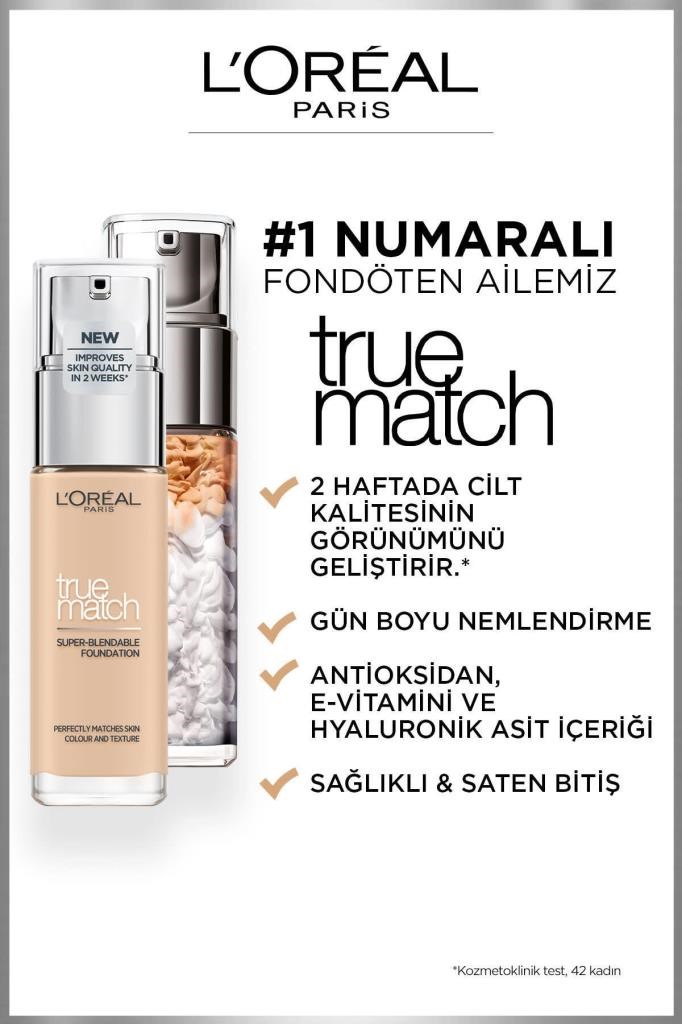 LOreal Paris True Match Bakım Yapan Fondöten 1N IVORY