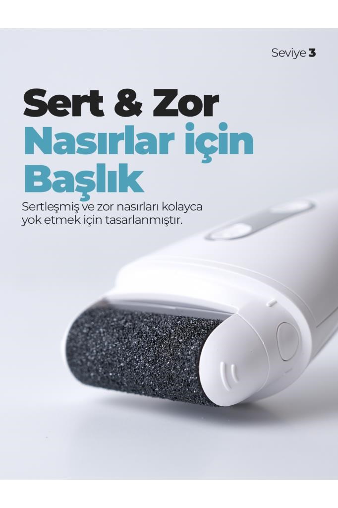 Pirantech BCM-1138T LED Ekran Göstergeli Turbo Modlu Su Geçirmez Ayak Bakım Törpü Makinesi