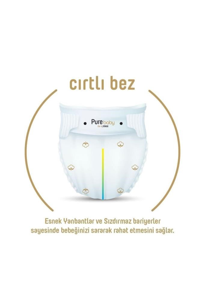 Pure Baby Organik Pamuklu 5 Numara Junior 152li Bebek Bezi
