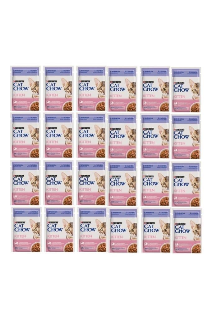 Purina Cat Chow Kuzulu Yavru Kedi Konserve Maması 85 Gr X 24 Adet