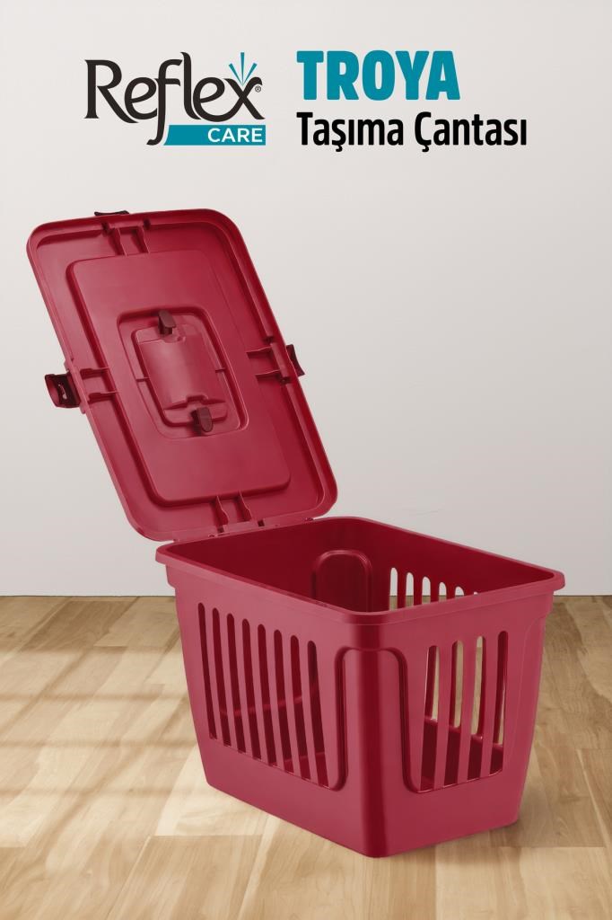 Reflex Care Troya Kedi ve Köpek Taşıma Çantası Mor (49,5 x 33,5 x 33 cm)