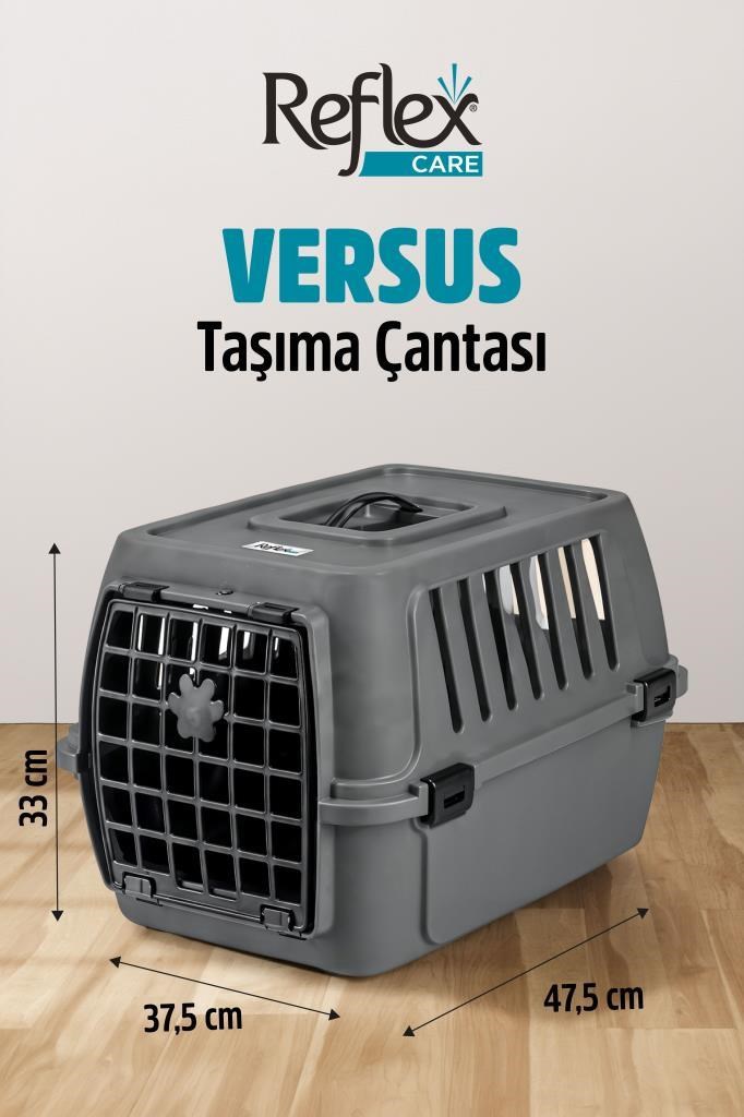 Reflex Care Versus Pet Taşıma Çantası Gri (47,5 x 37,5 x 33 cm)