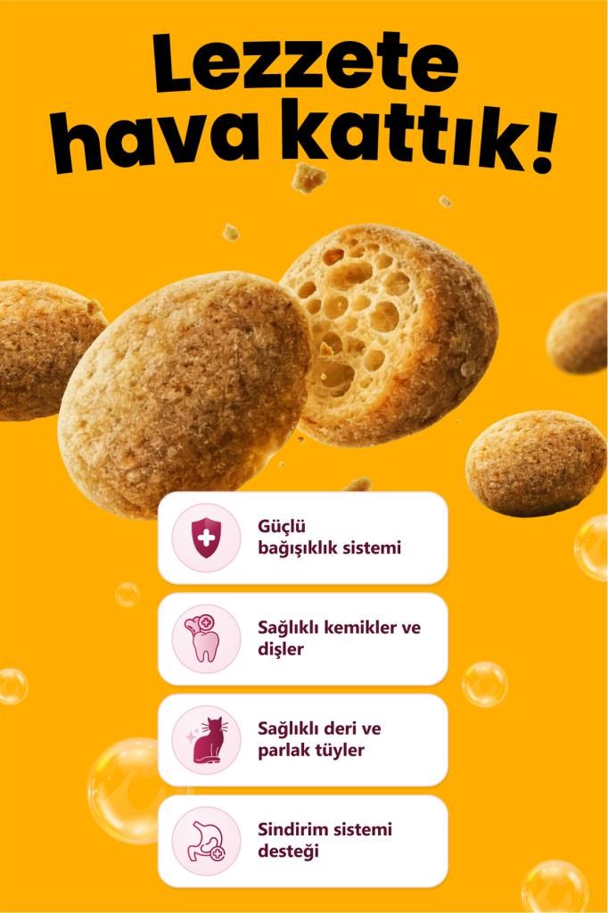Reflex Crunchy Bubbles Kısırlaştırılmış Tavuklu Yetişkin Kedi Maması 10 kg