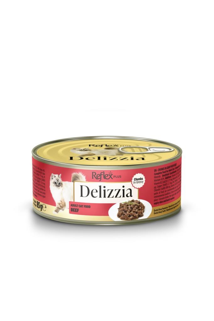 Reflex Plus Delizzia / Sos İçinde Parça Etli Karışık Yetişkin Kedi Maması 85g x 18 Adet