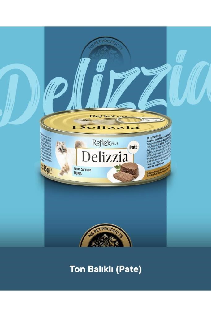Reflex Plus Delizzia Ton Balıklı Pate & Tavuklu Pate & Dana Etli Gravy Yetişkin Kedi Maması Seti 3x8