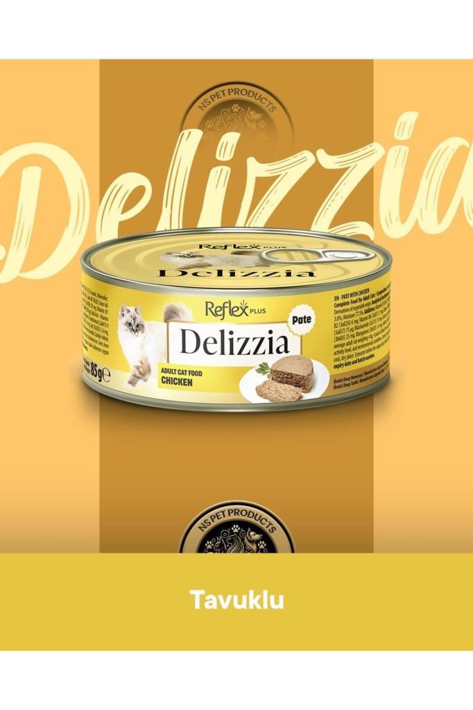 Reflex Plus Delizzia Ton Balıklı Pate & Tavuklu Pate & Dana Etli Gravy Yetişkin Kedi Maması Seti 3x8