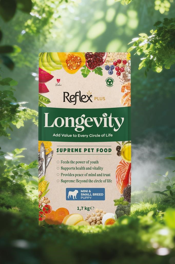 Reflex Plus Longevity Mini ve Küçük Irk Yavru Köpek Maması 1700g
