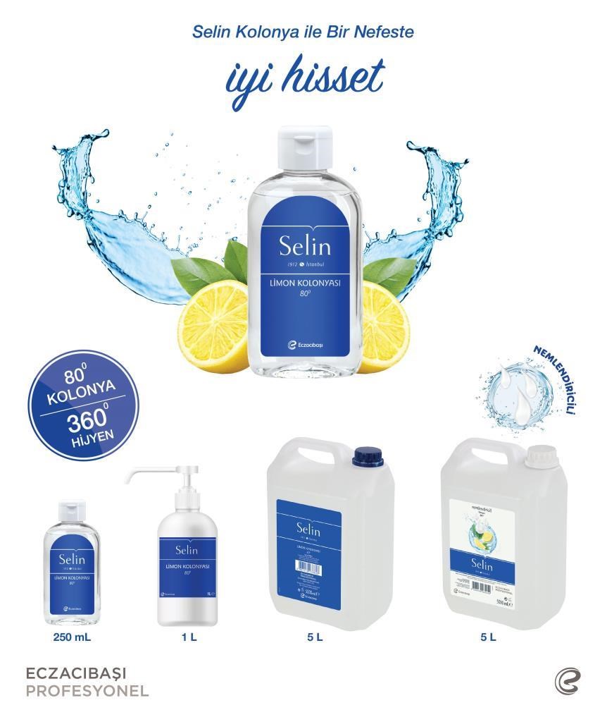 Selin Limon Kolonyası 5 Litre x 2 Adet
