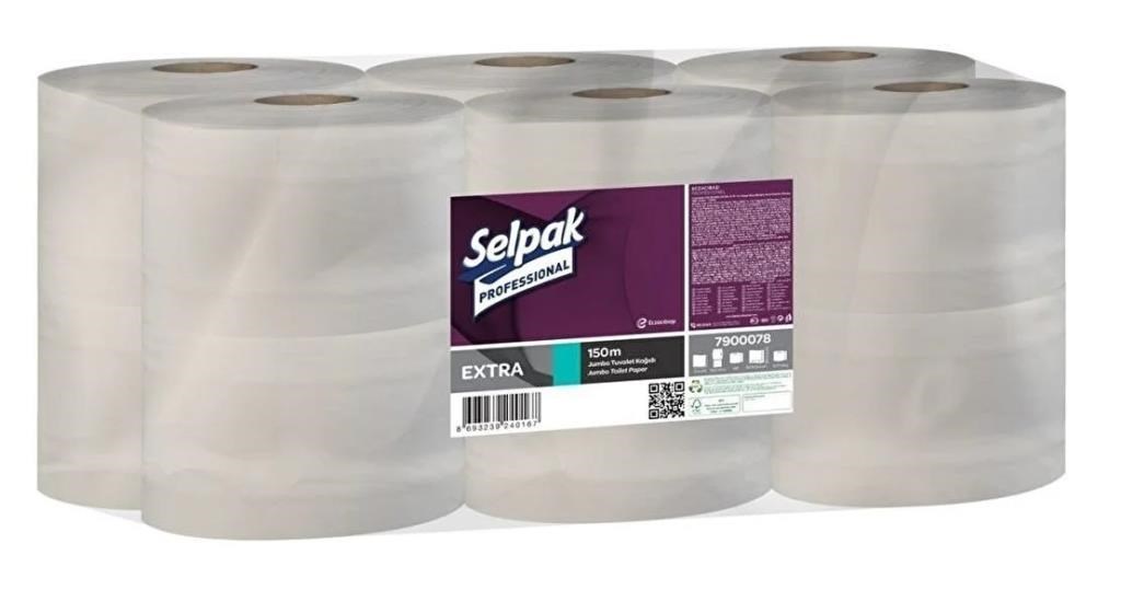 Selpak Professional Extra Jumbo Tuvalet Kağıdı 12 Rulo 150 Mt