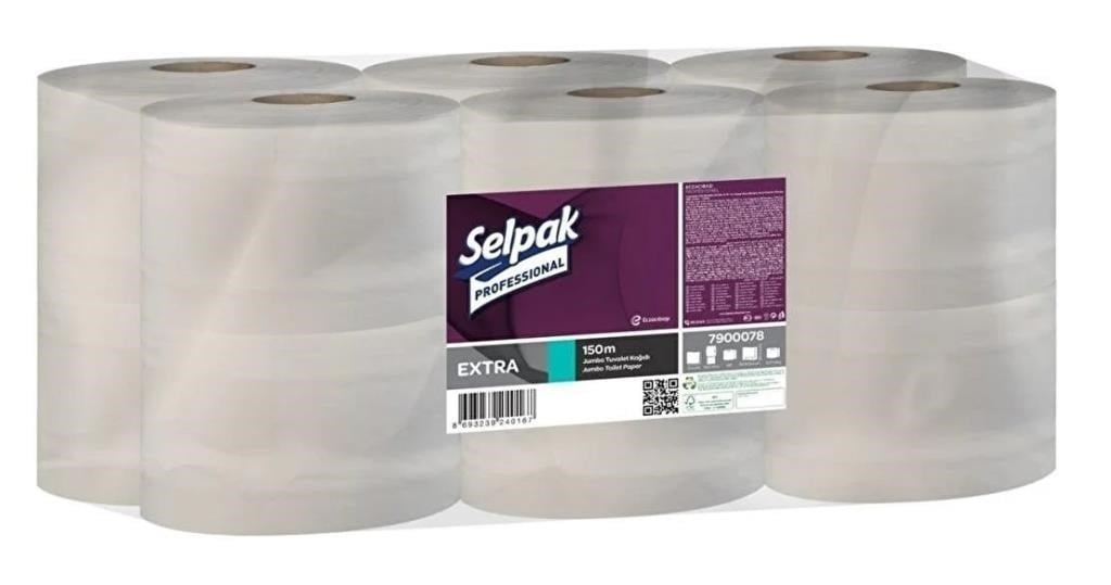 Selpak Professional Extra Jumbo Tuvalet Kağıdı 12 Rulo 150 Mt