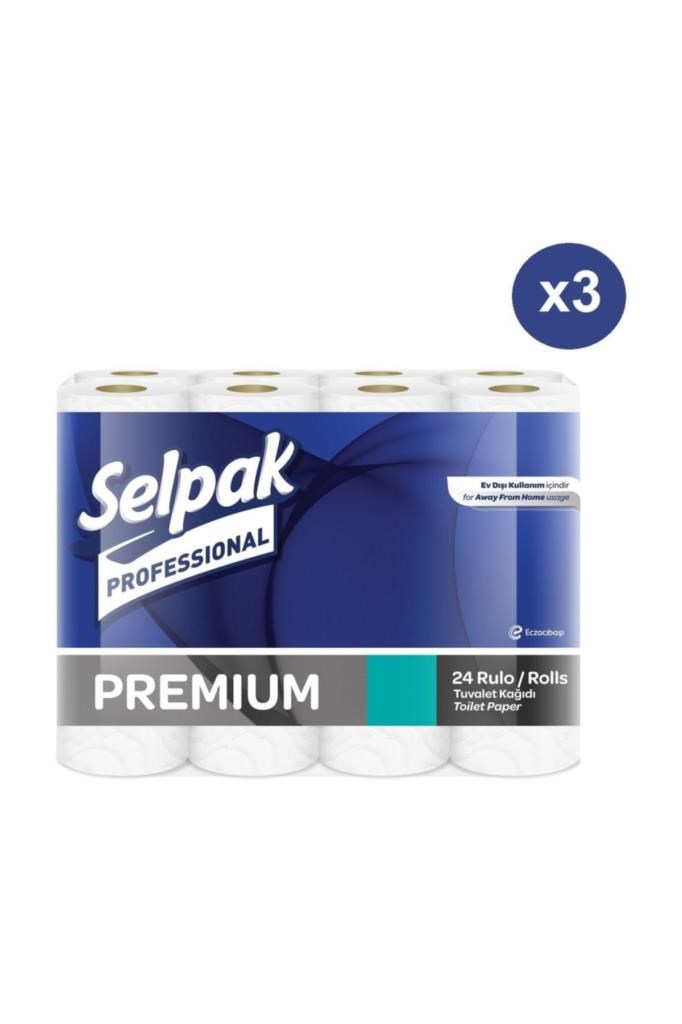 Selpak Professional Premium Tuvalet Kağıdı 24 Rulo x 3 Paket