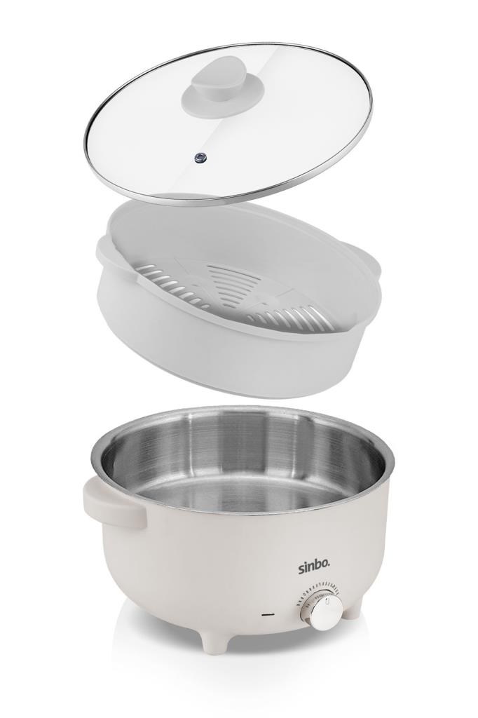 Sinbo Sco-5061 700w 3 Litre Çok Fonksiyonlu Buharlı Pişirici Güveç, Pilav, Çorba, Haşlama