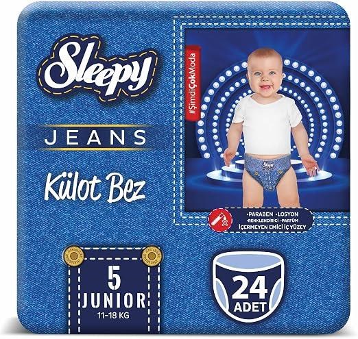 Sleepy 5 Numara Junior (24 Adet) (11-18 kg) Jeans Külot Bez