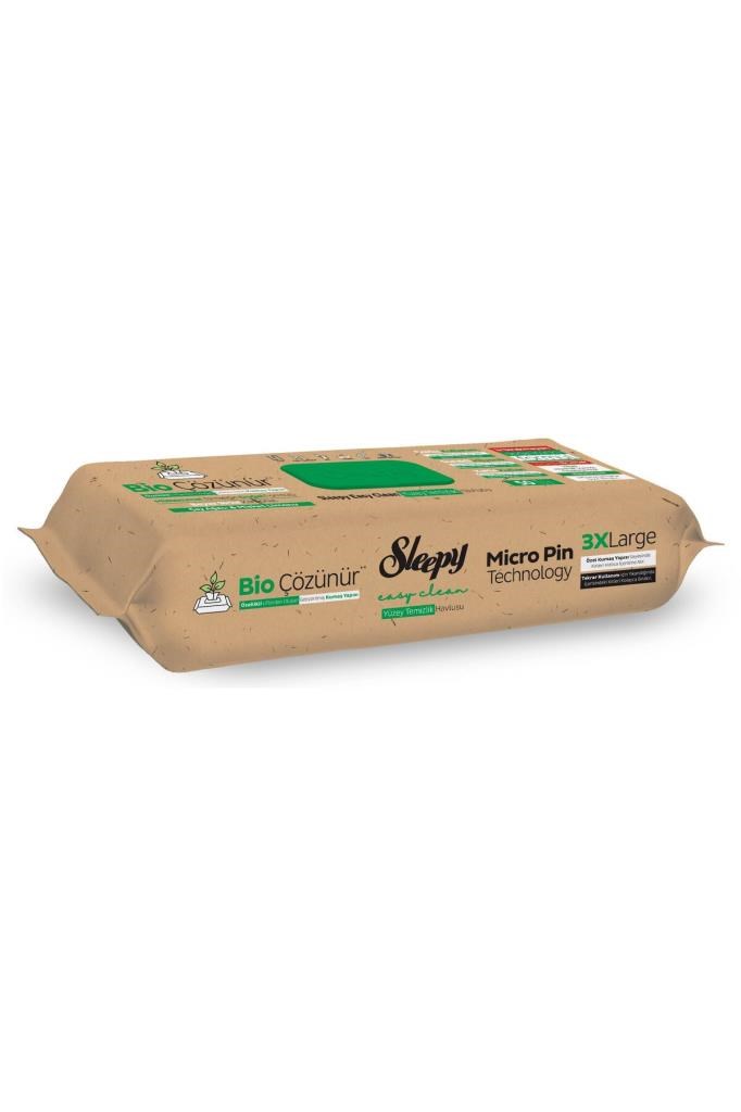 Sleepy Bio Çözünür Yüzey Temizlik Havlusu&mendili Çay Ağacı&misket Limonu 50 Yaprak