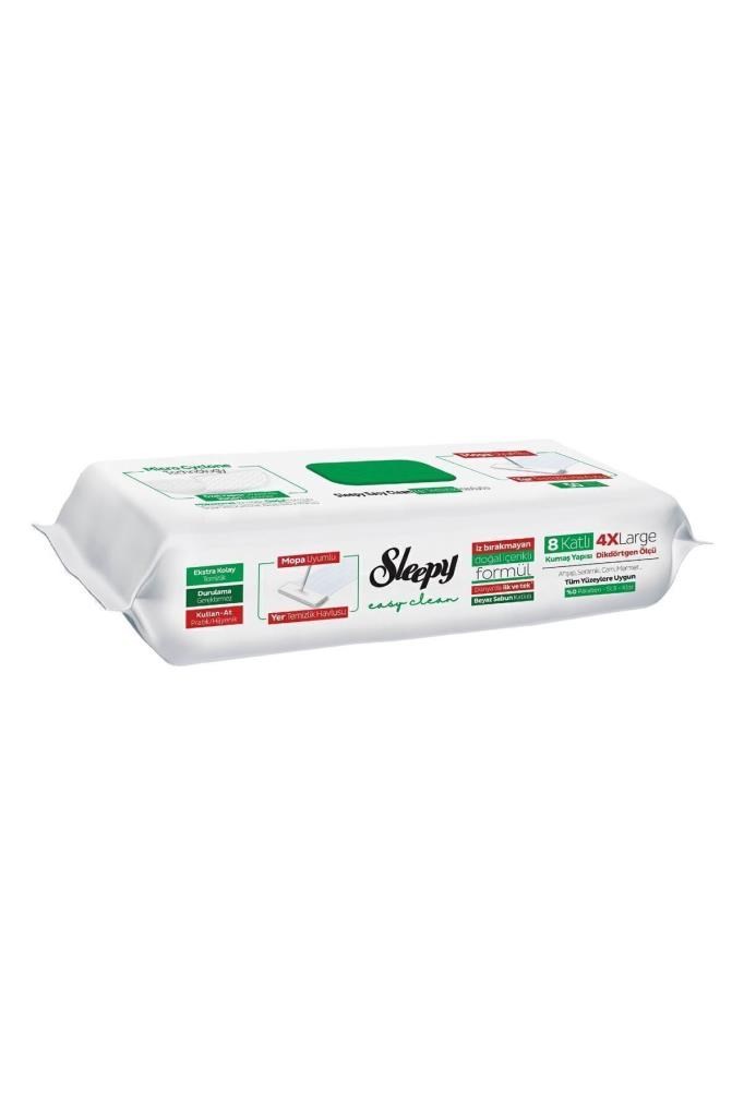 Sleepy Easy Clean Beyaz Sabun Katkılı Mopa Uyumlu Yer Temizlik Havlusu&mendili 50 Yaprak