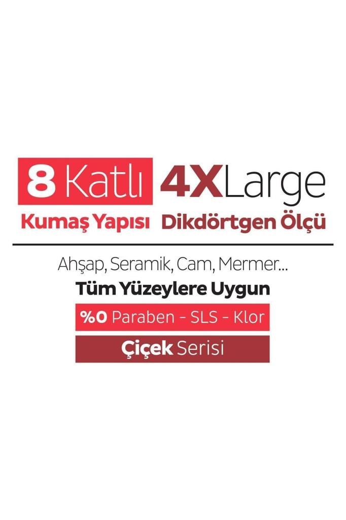 Sleepy Easy Clean Kiraz Çiçeği Mopa Uyumlu Yer Temizlik Havlusu&Mendili 6X20 (120 Yaprak)