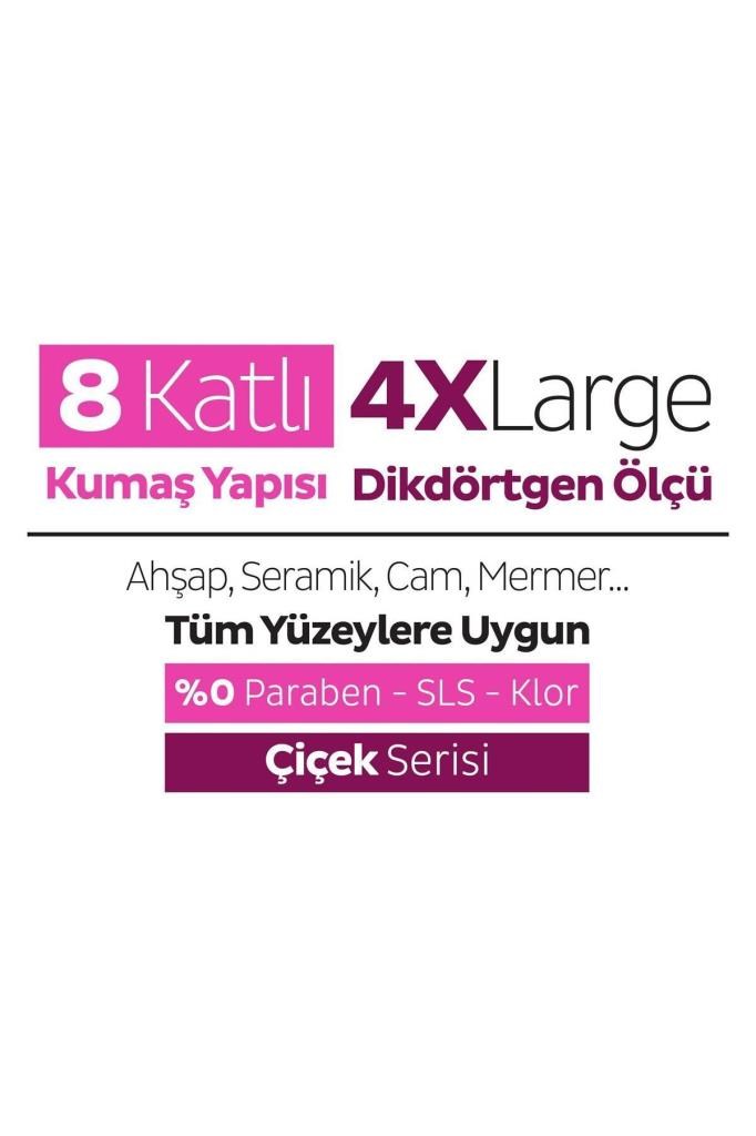 Sleepy Easy Clean Lilyum Buketi Mopa Uyumlu Yer Temizlik Havlusu&Mendili 20 Yaprak