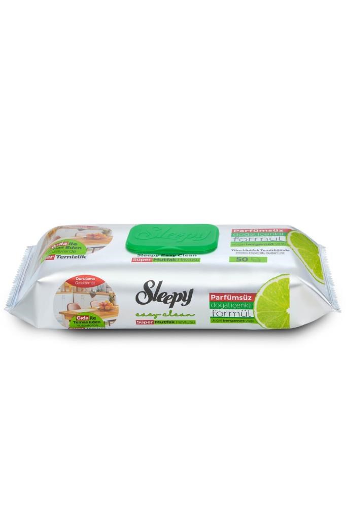 Sleepy Easy Clean Süper Yüzey Temizlik Mutfak Havlusu&Mendili Bergamot Yağlı 50 Yaprak
