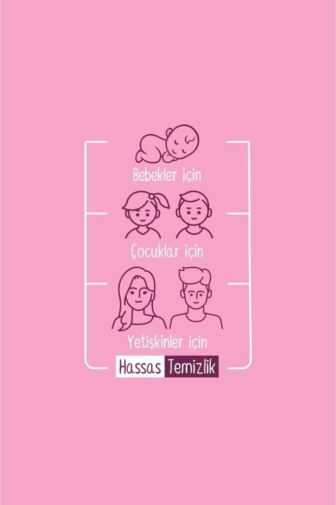 Sleepy Floral Kişisel Bakım Havlusu Çanta Boy 25 Yaprak