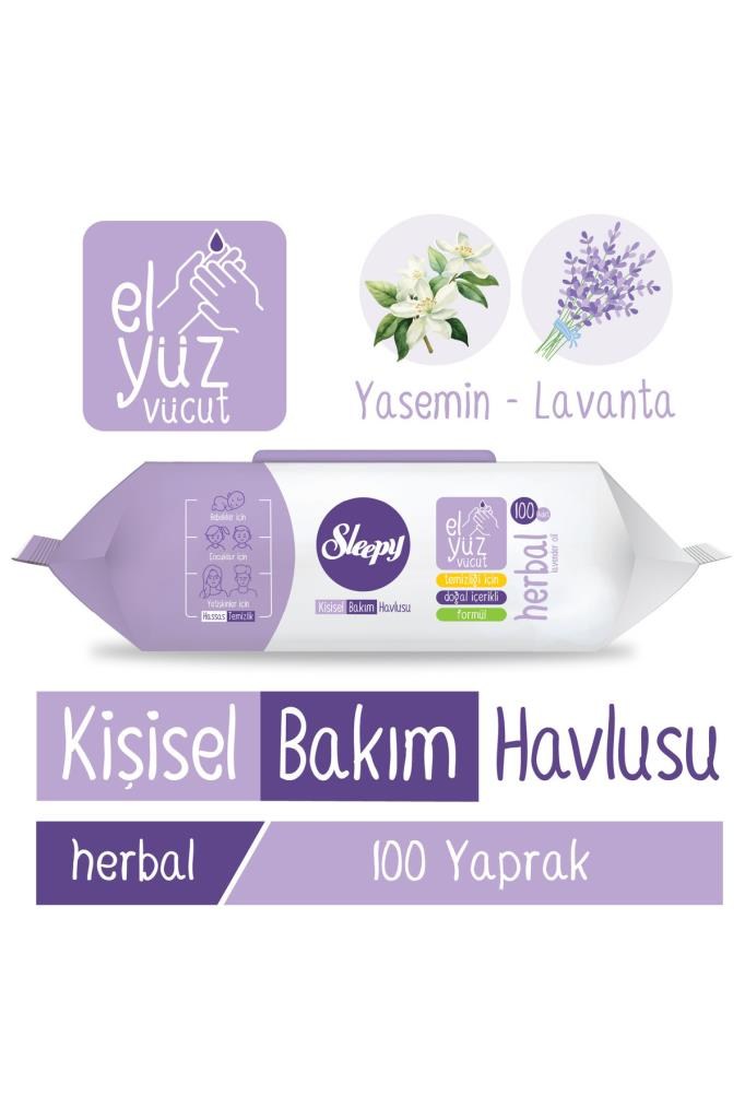Sleepy Herbal Kişisel Bakım Havlusu 100 Yaprak